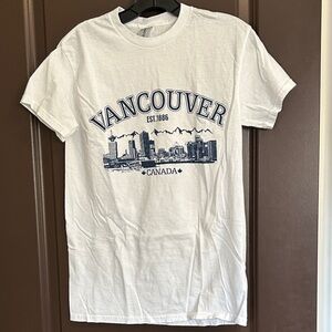 Vancouver Graphic White T-Shirt Small.